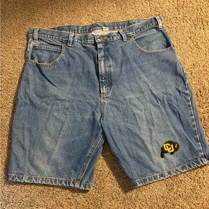 True Fan Colorado Buffalo Jean Shorts